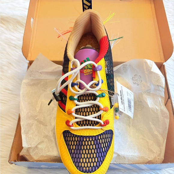 Adidas Yellow and Purple Athletic Shoes main image 4